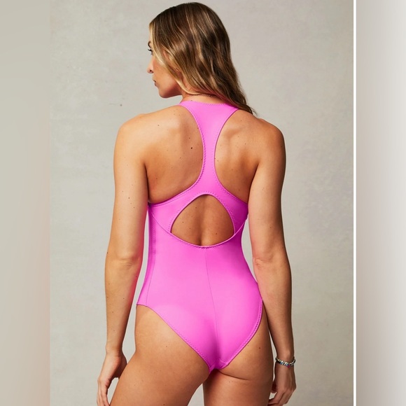 🩷 High Tide Zip-Front One-Piece Swimsuit🩷 - Picture 4 of 4